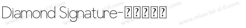 Diamond Signature字体转换